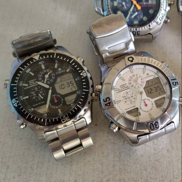 PRELOVED Jam Tangan Couple CITIZEN PROMASTER World Time C300 sepaket PRELOVED second bekas