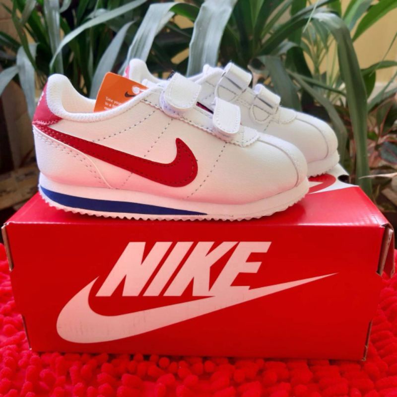 sepatu anak Nike Cortez merah putih size 21-35 high quality