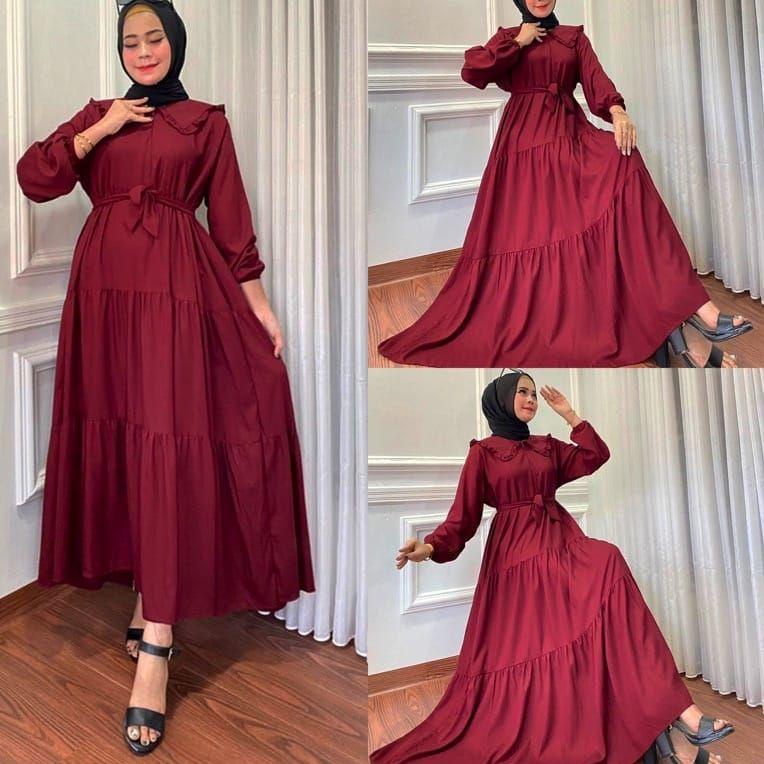 ♥Original♥ DRESS MIDI ORI NAURA | GAMIS MIDI | MIDI JUMBO | MIDI JUMBO LD 120 | Midi terbaik