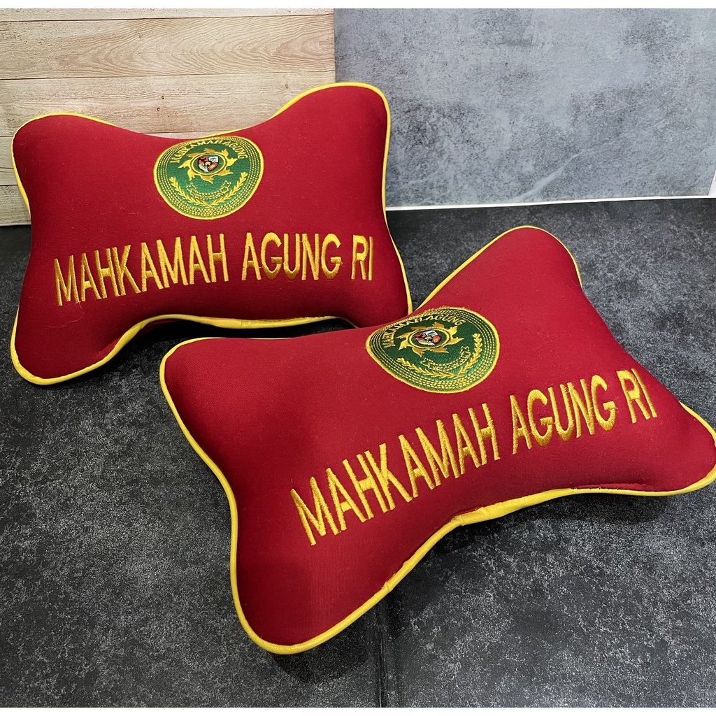 Bantal Mobil Mahkamah Agung Merah - Bantal Mobil - Bantal Kepala MA