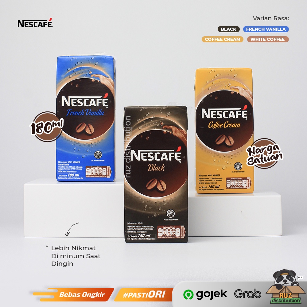 NESCAFE UHT 180ml - Kopi Instan Nescafe UHT Satuan 180 ml