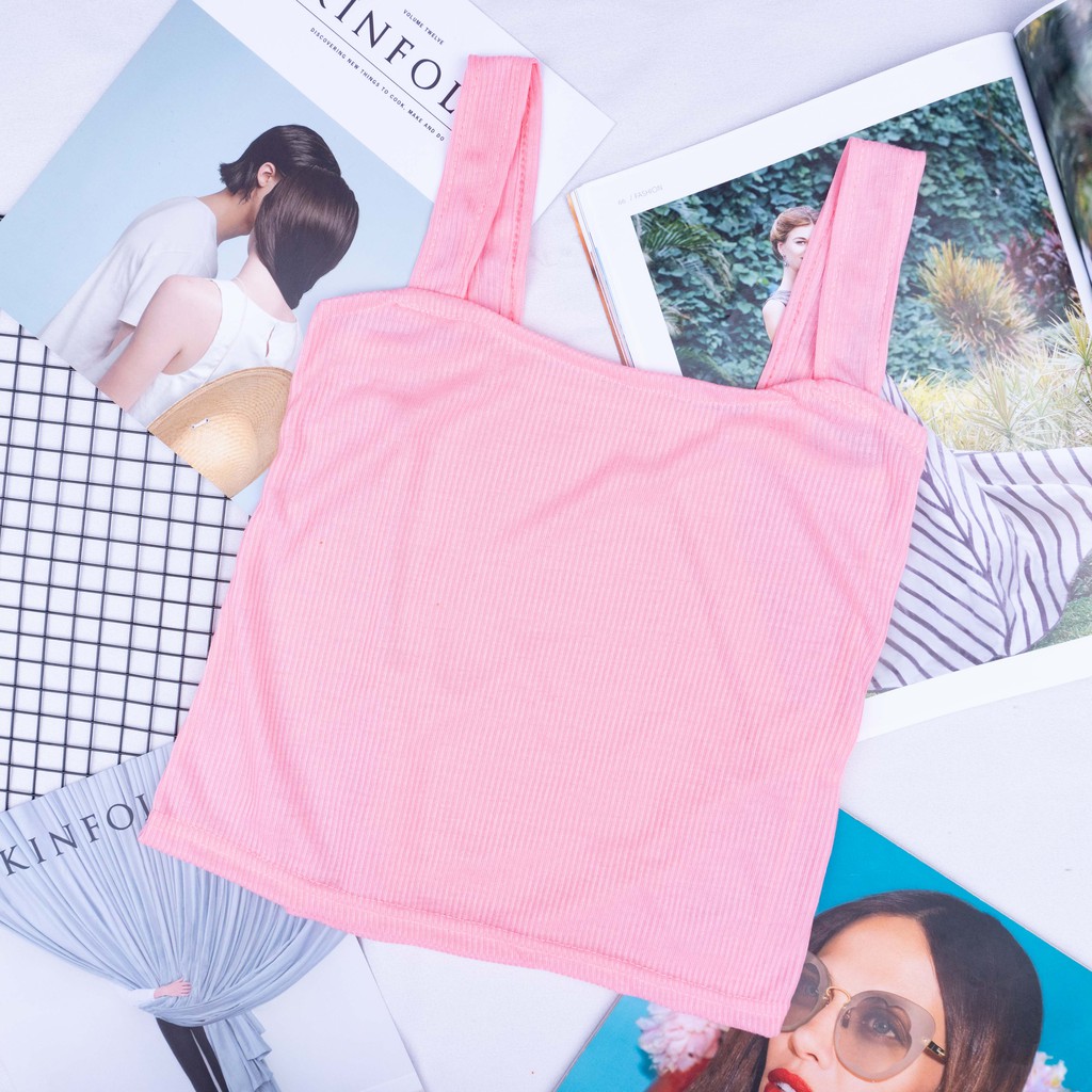 Korean Knit Tank Top | TANK TOP TALI RIB |SALE MURAH 1 KG MUAT 12PC-SALEM