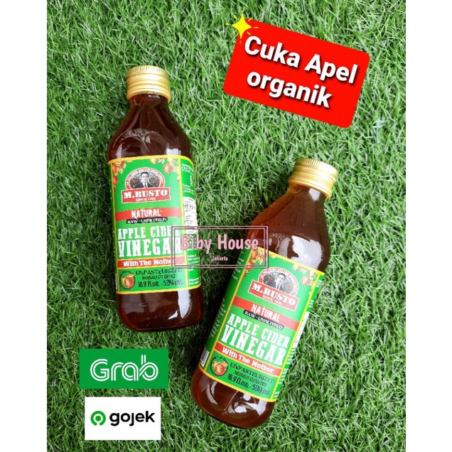 

CUKA APEL ORGANIK M BUSTO APPLE CIDER VINEGAR HALAL 500 ML