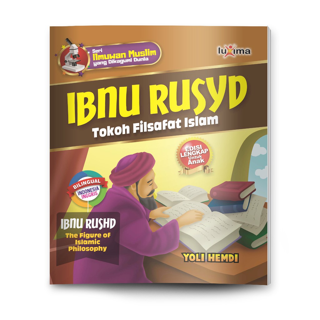 Jual Buku Ibnu Rusyd Tokoh Filsafat Islam Bacaan Anak Bilingual