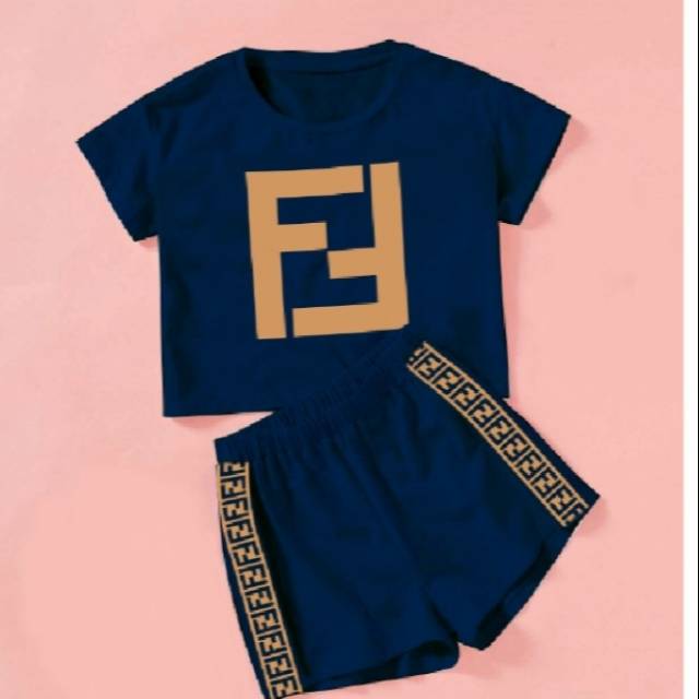 SET. SETELAN CEWEK ABG  FF LIST CELANA