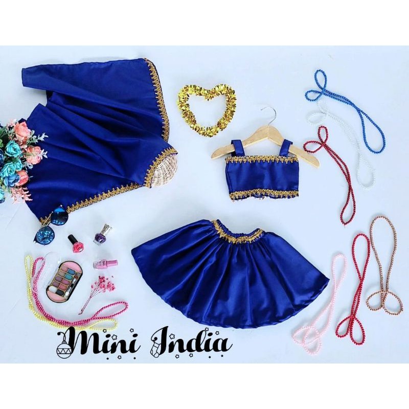 kostum india anak, kostum india baby newborn, sari anak