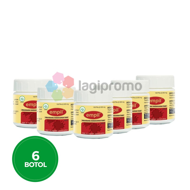 

Borobudur Herbal Empil 100 Pil Obat Lancar Haid Menstruasi 6 botol