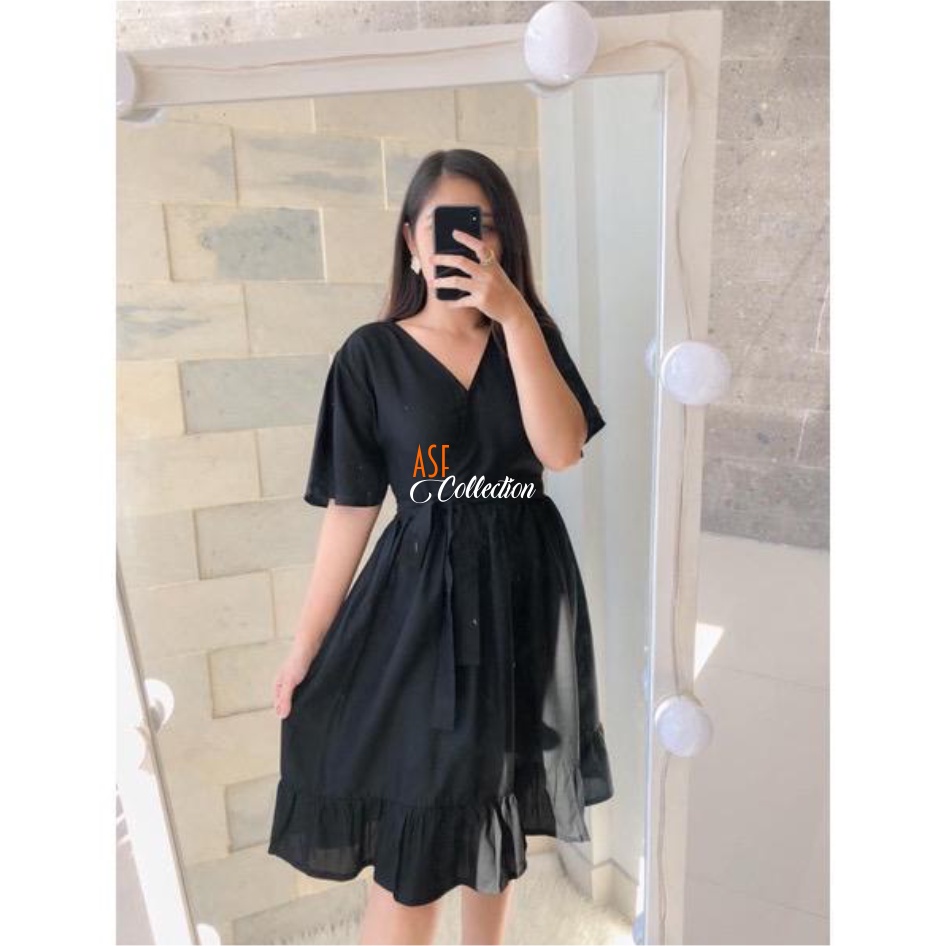 Debby Dress Wanita Jumbo|Dress bodycon maxsi casual pesta party|Dress sabrina big size|Dress Sabrina