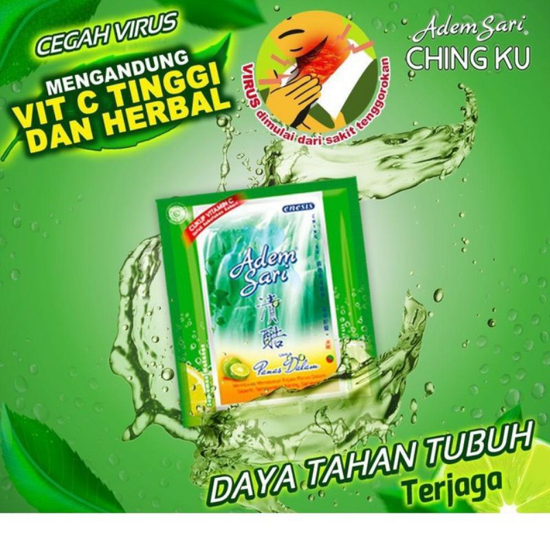 

ADEM SARI UNTUK PANAS DALAM VIT C TINGGI HERBAL CEGAH VIRUS