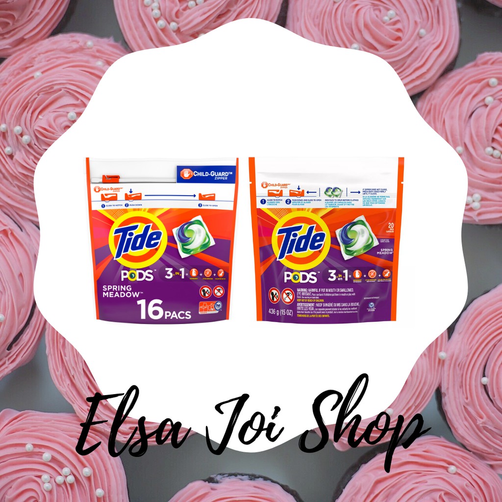 Tide Pods 3 In 1 Spring Meadow Laundry Detergent Liquid - SERIES