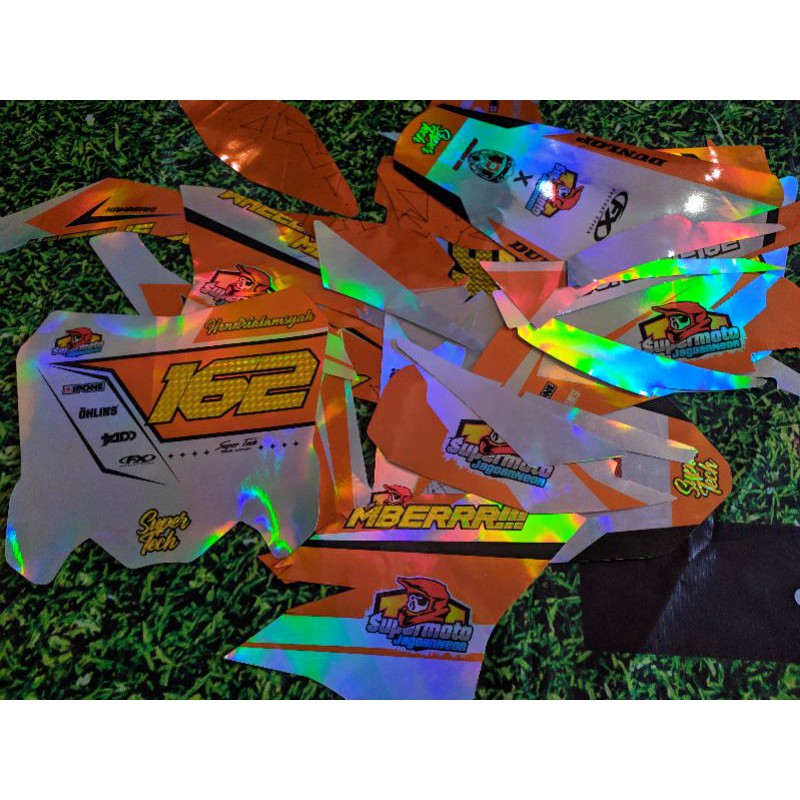 Decal full hologram dtracker klx crf full body full hologram maxdecal