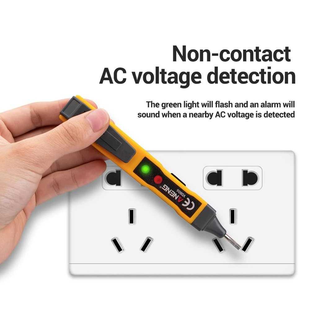 Multitester ANENG Tester Non Contact AC Voltage Alert Detector 12V-1000V - VD806