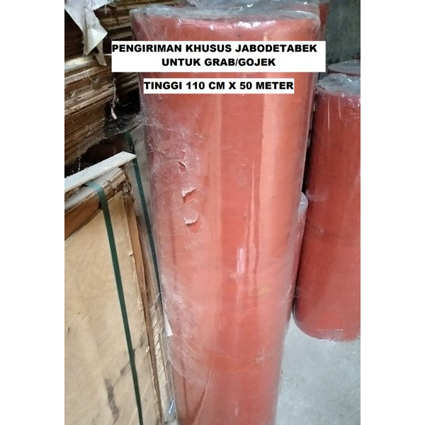 Karpet Talang Air 110 cm x 50 meter Karpet Atap Genteng Merah Flipper