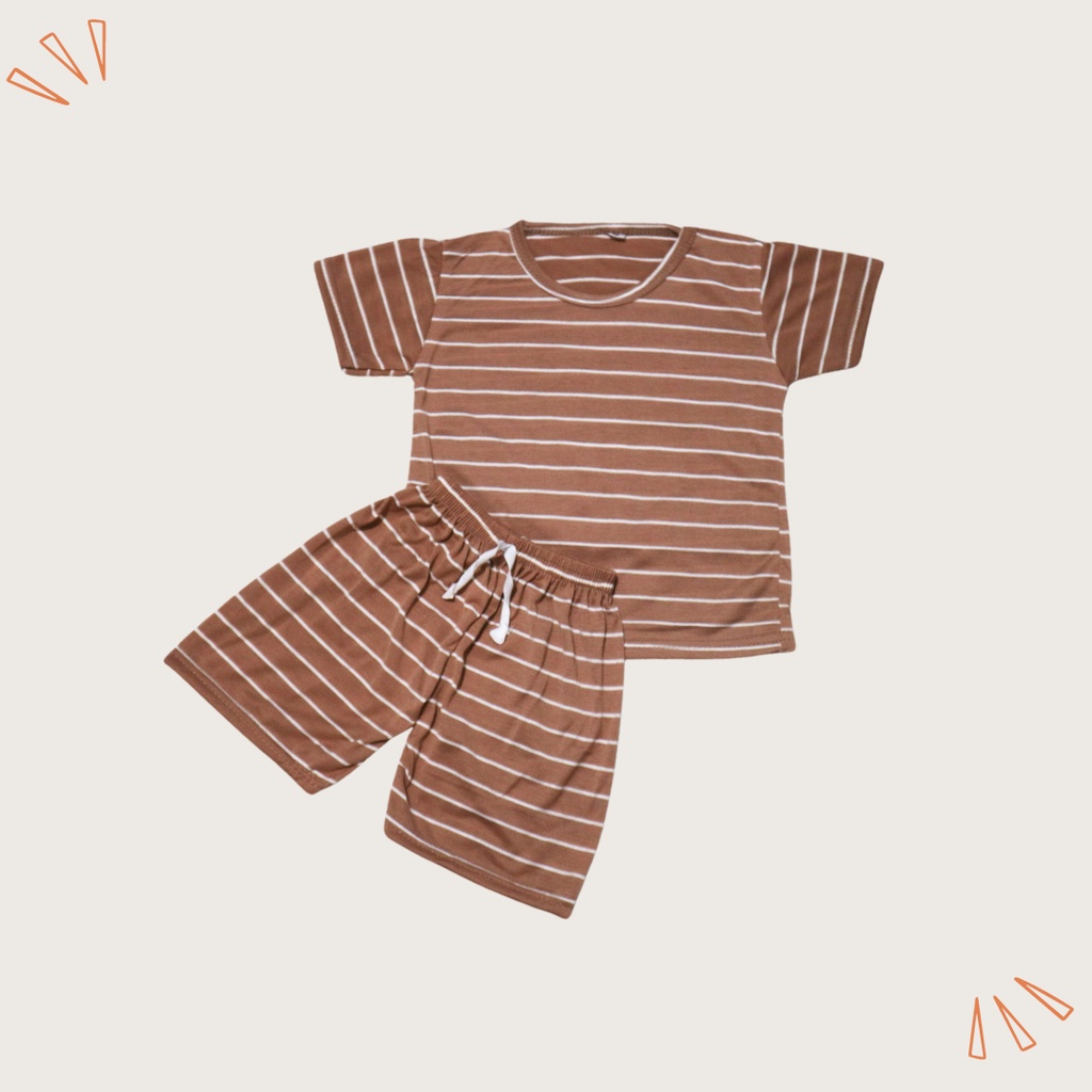 BabynKids - Setelan Anak Laki Laki / Setelan Salur Anak Unisex / Setelan Anak Perempuan / Setelan Harian Anak / Setelan Anak usia 0 - 5 tahun