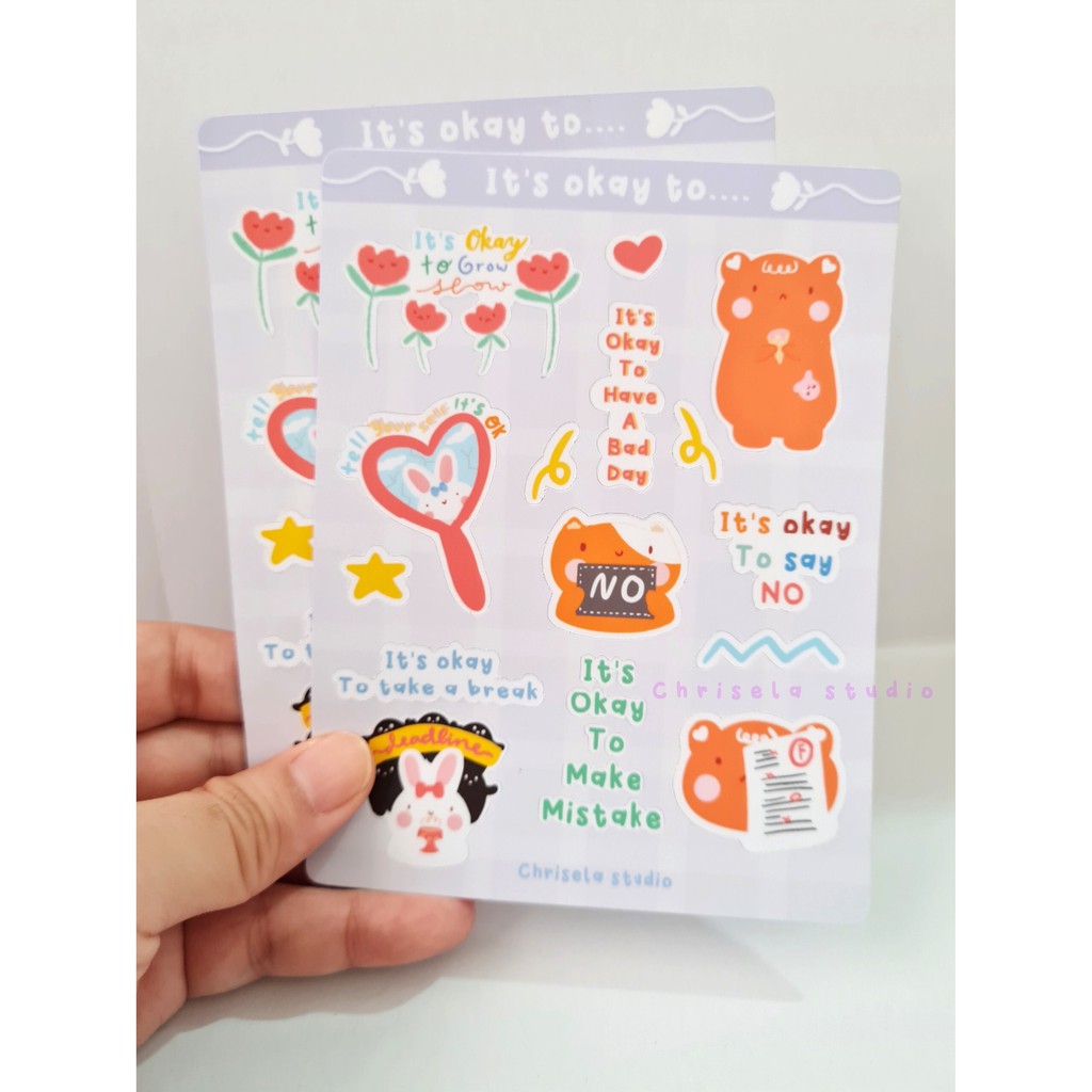 

chrisela studio | sticker dekorasi waterproof- it's okay too..