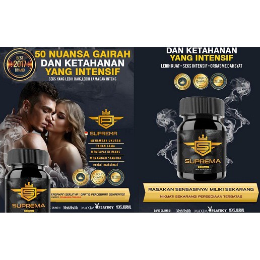 Asli Suprema Original Besar Panjang Kuat Tahan Lama Permanen Ampuh Supremasi Pembesar Supermasi