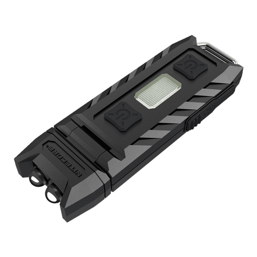 NITECORE Thumb Dual Color LED USB Rechargeable Keychain Light [Hitam]