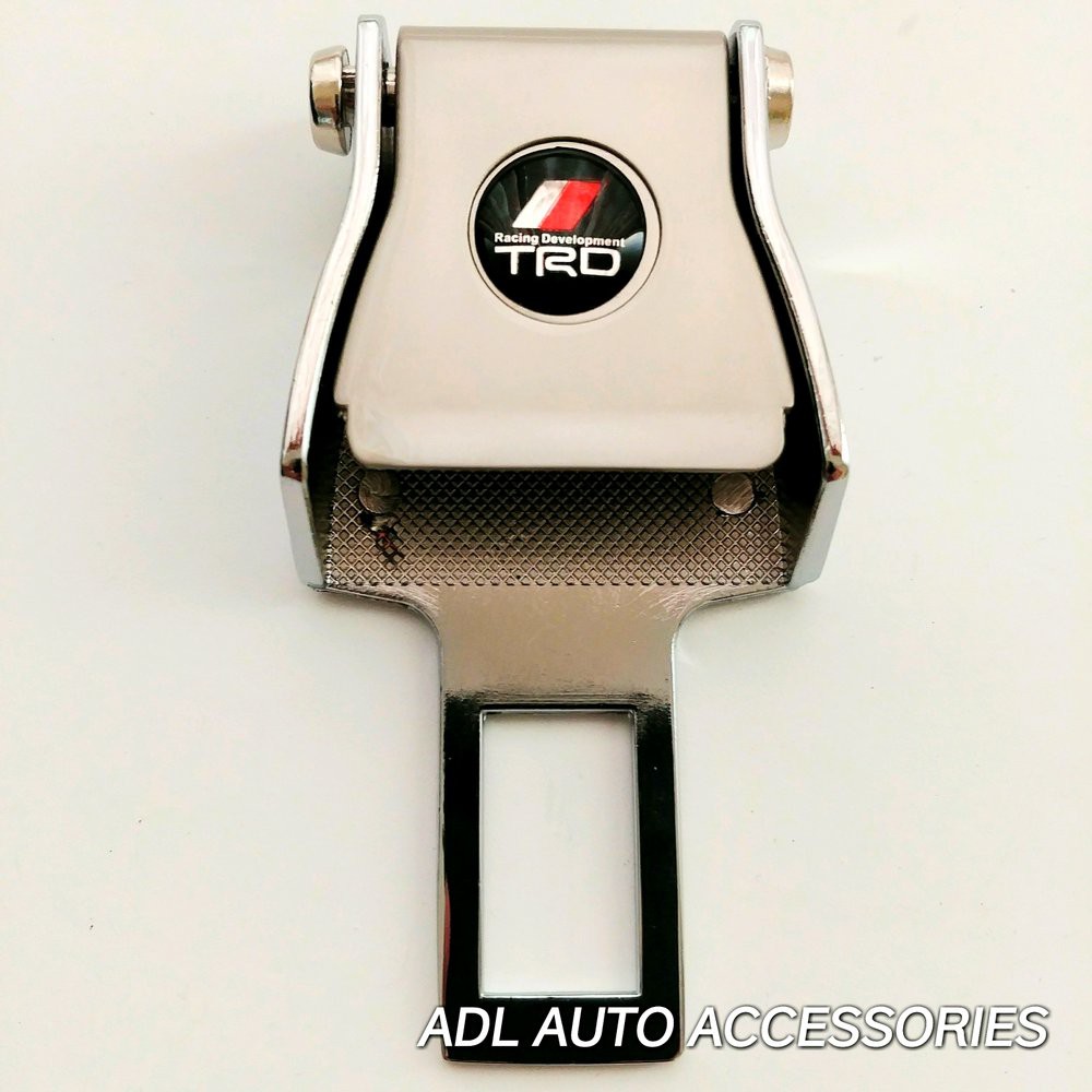 colokan safetybelt MOBIL 2 fungsi SEATbelt buzzer model pesawat UNIVERSAL LOGO TRD anti bunyi alarm