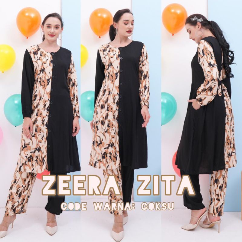 Daster Arab ZEERA ZITA Baju setelan Tunik Rayon