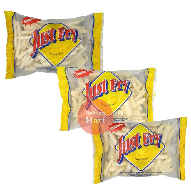 

Just Fry Kentang Goreng French Fries Shoestring / Straight Cut / Crinkle Cut 450Gr
