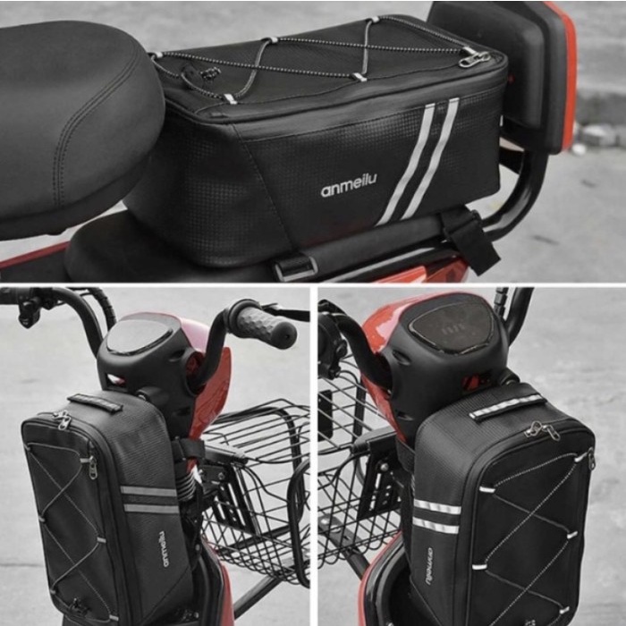 Tas Sepeda LIXADA Bicycle rear carrier bag waterproof 7L-707L