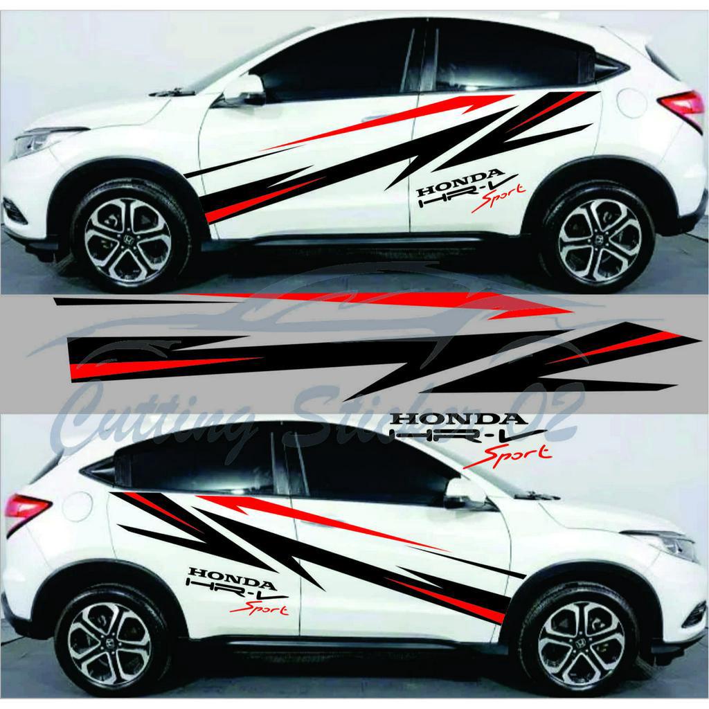 STICKER MOBIL HONDA HRV STICKER CUTTING MOBIL HRV CRV BRV