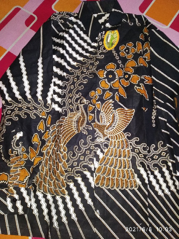 New Arrival Distro Batik Pria Bordir Sogan Hrb026 Batikaf Notoarto Batik Ipnu-ippnu Hem Pria Bel