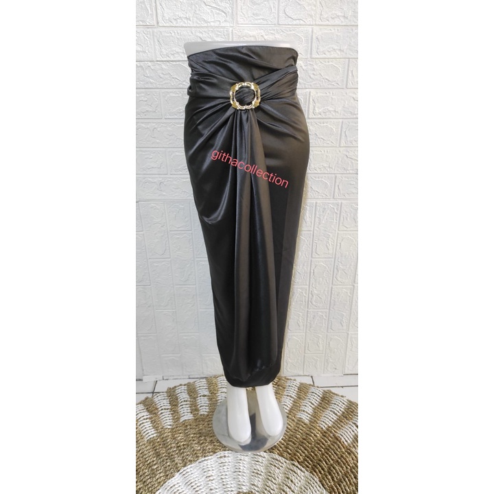 ROK LILIT VELVET SATIN POLOS TERMURAH / ROK LILIT POLOS TERMURAH WARNA HITAM