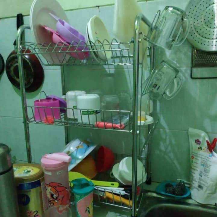 rak piring /  rak besi / rak piring stainless