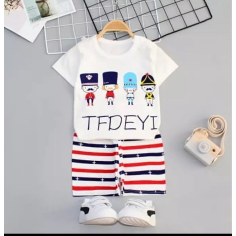 Stelan Anak Premium 0-2th bahan Catton Soft