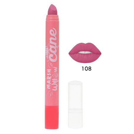 Marshwillow Candy Cane Matte Lip Crayon Red Ver 108 by Natasha Wilona, Lipstik