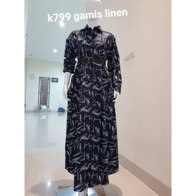 Gamis katun linen