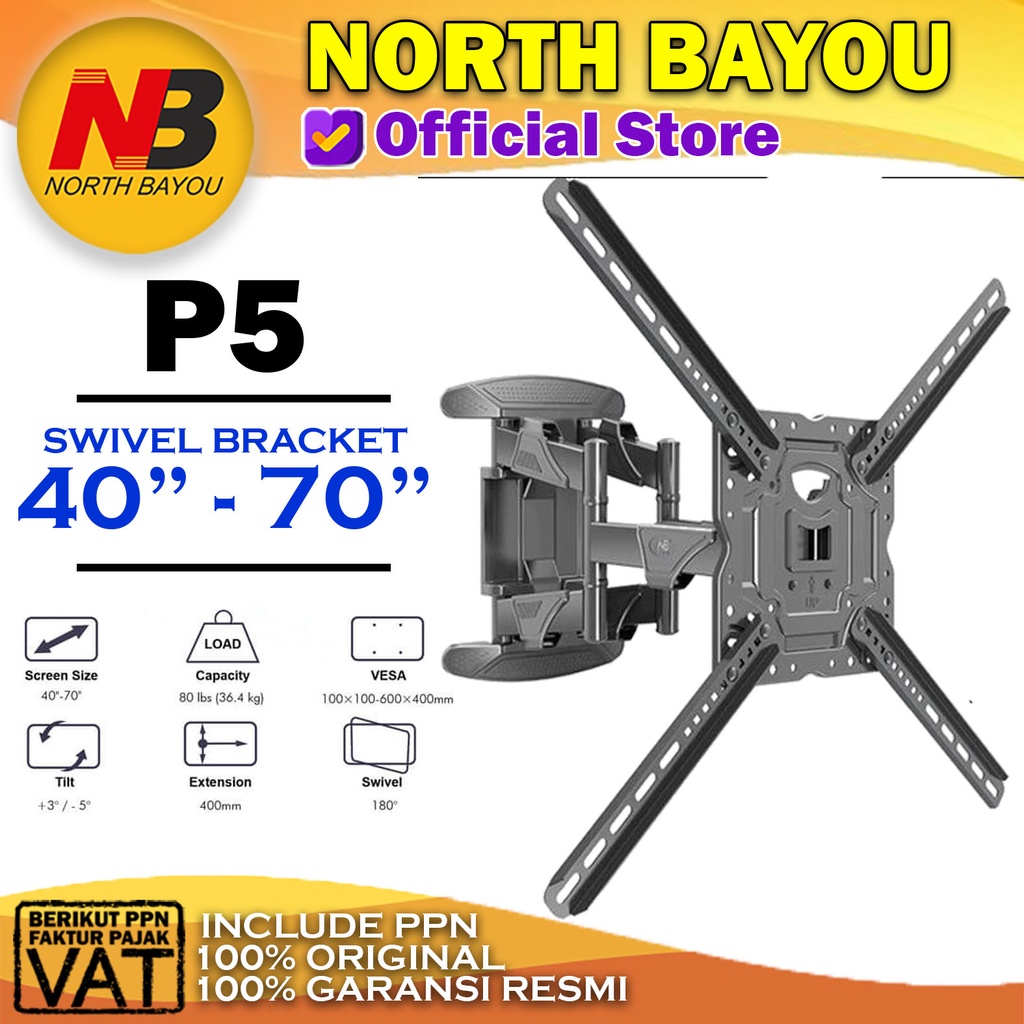 Bracket mount TV LED LCD NB P5 North Bayou