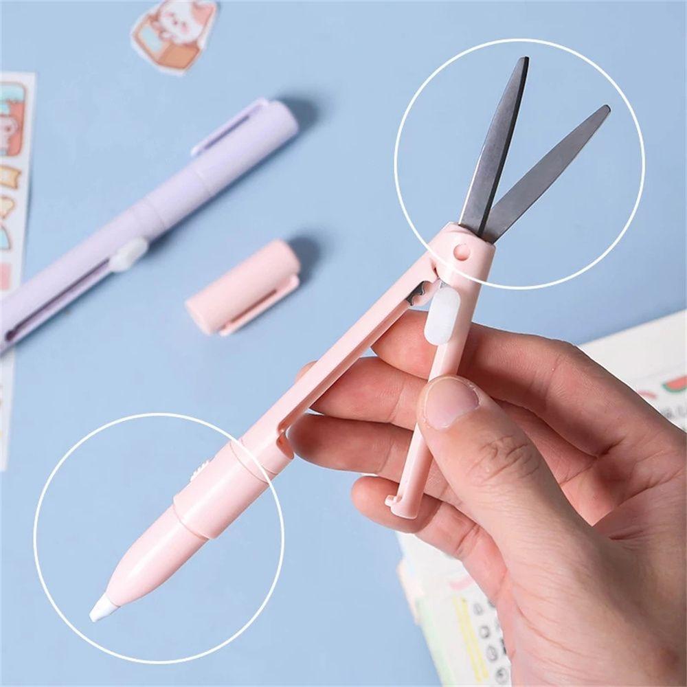 Lanfy Gunting Lipat Mini Portable Presisi Aman Untuk Kertas / Alat Tulis