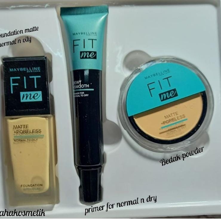 [PROMO 1PAKET 3 IN 1] MAKE UP SET MAYBELLINE FIT ME MARS