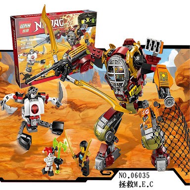 Lego Kw Ninjago Salvage M.E.C Ronin Kranzi Frakjaw Lepin 06035