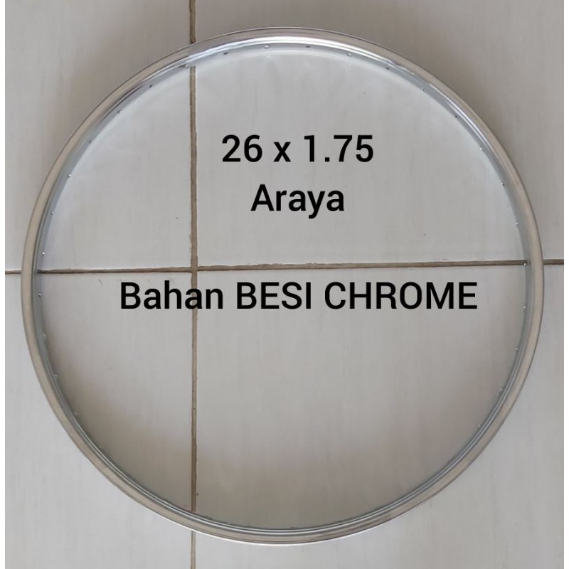 PELEK 26 BESI ARAYA PELEG FELEK PELEX FELEG VELG RIM SEPEDA 26 x 1.75 36H 36 LUBANG