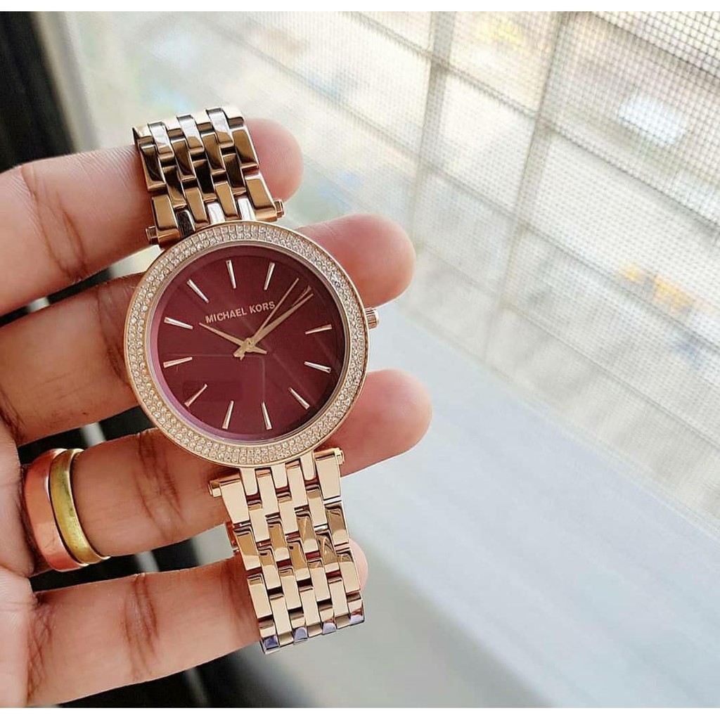 Type MK 3378 MK3378 Rosegold Jam Tangan Wanita