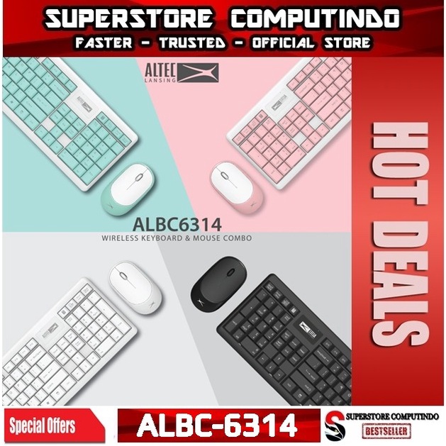 Keyboard Mouse Wireless Altec Lansing ALBC-6314 Silent |Altec ALBC6314