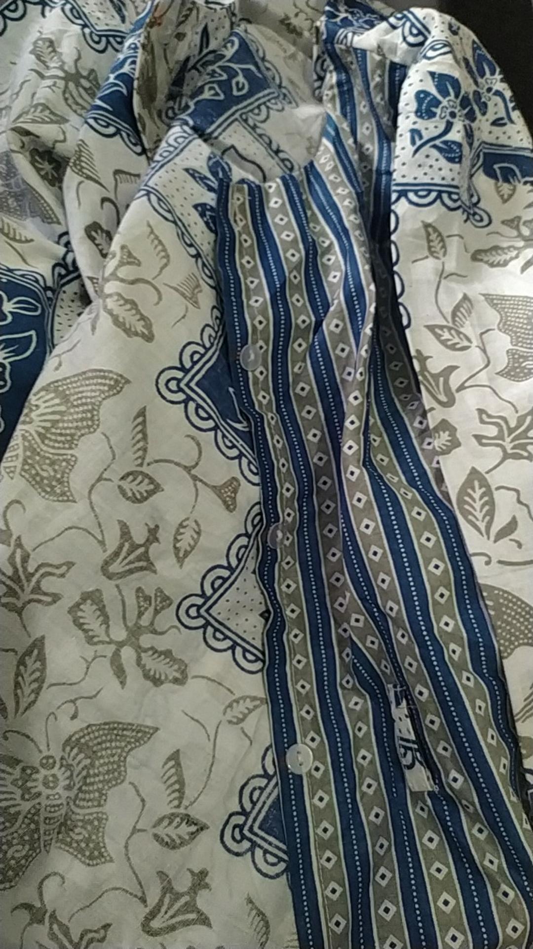 Tey-17 Batik Wanita Asj Sa Hrb026 Kenongo Kemeja Tosca Pendek