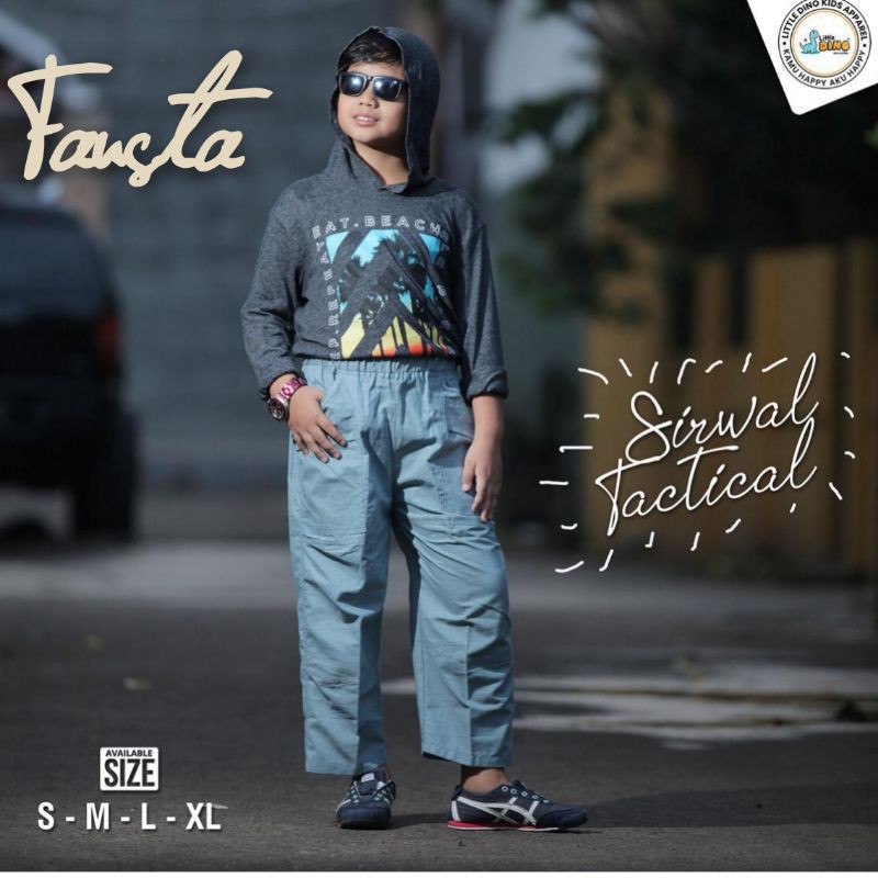Celana Sirwal Anak Fausta Tactical by  Little Dino