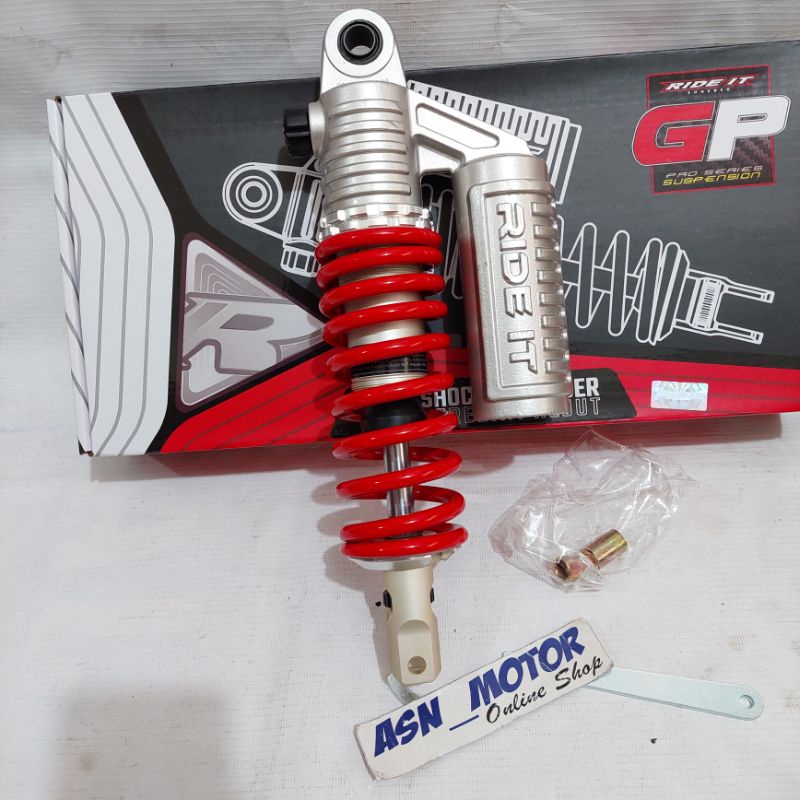 Shock Ride it GP Matic classic kyb Mio ,beat, Spacy , Vario 125, 150  Shock Tabung ride it Classic Double klik