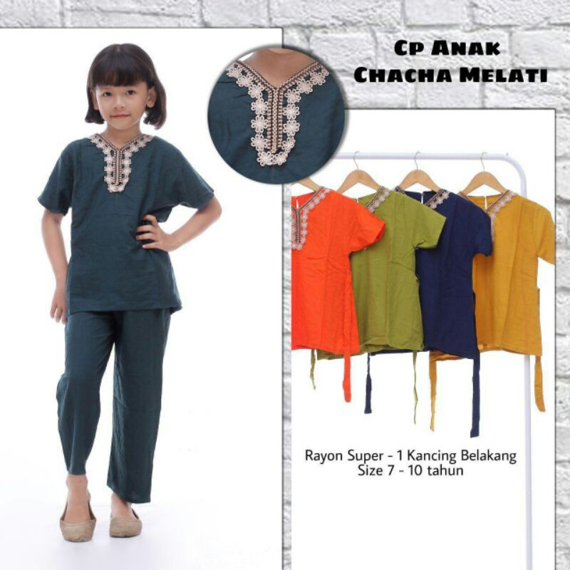 Setelan Anak Chacha Melati | Cp anak adem | CP arab renda