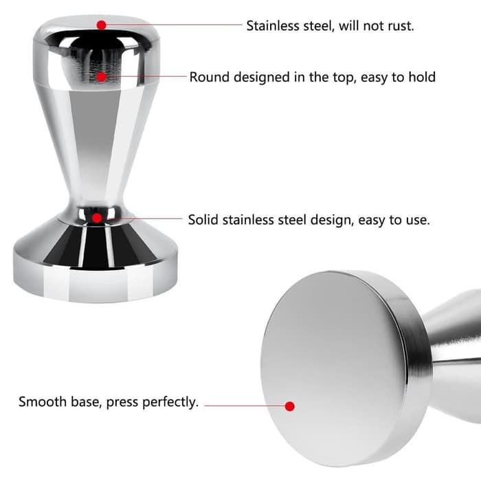 MAYAKA PREMIUM Coffee Tamper 51mm Penekan Bubuk Kopi Stainless Steel