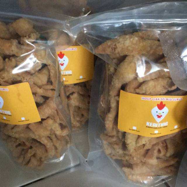 

Keripik kulit KERITING