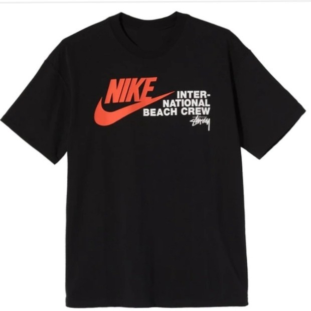 T-Shirt / Baju / Kaos Nike x Stussy Internasional beach Crew