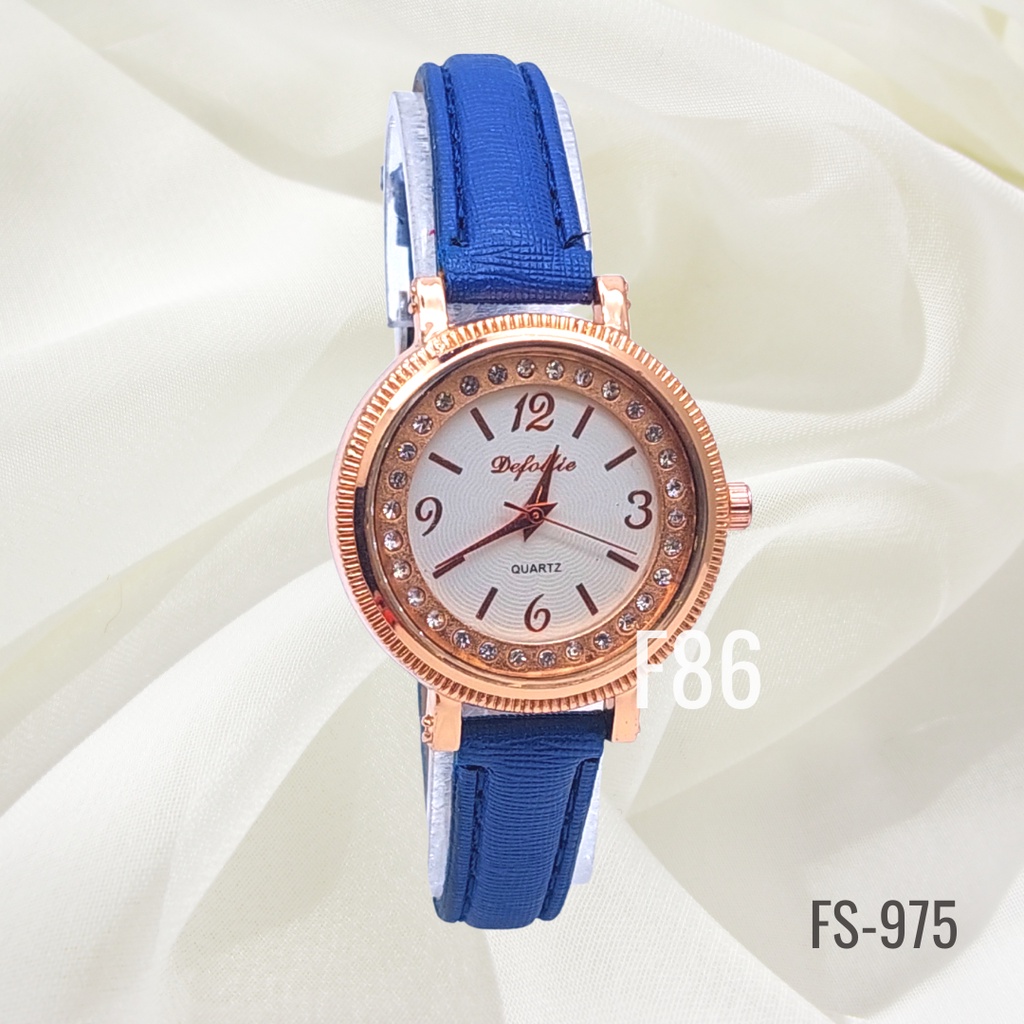 [F86] Jam Tangan Wanita Strap Analog Fashion Wanita Korean Watch