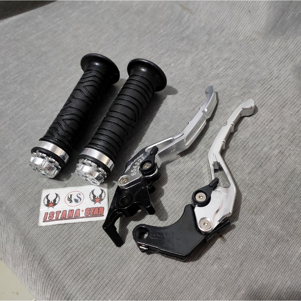 Handle Rem TIGER Satria FU CB150 Verza Gl Pro Honda Variasi TwoTone/ Handle Rem Kopling Tiger Satria FU CB150 Verza GL Pro-SILVER