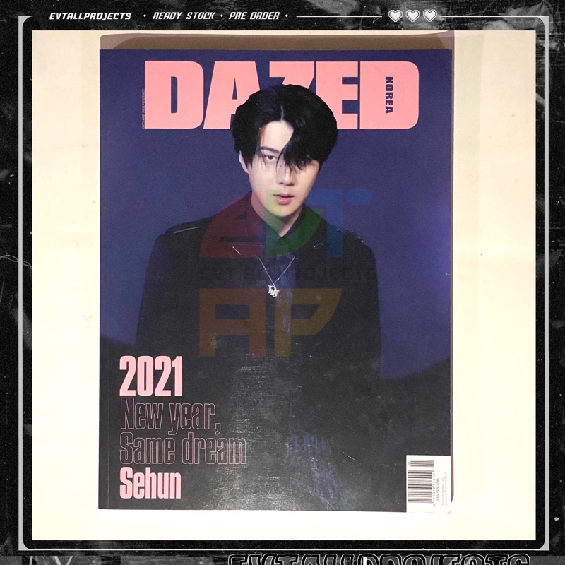 SEHUN EXO DAZED MAGAZINE