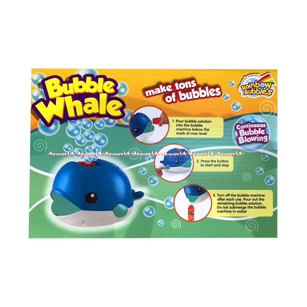 Rainbow Bubbles Bubble Whale Mainan Balon Otomatis Ikan Bubble Mania Whale Automatic Machine